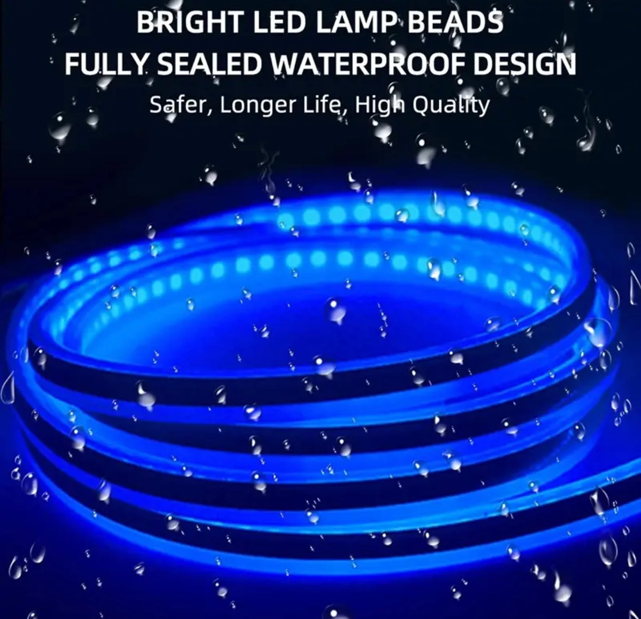 150cm LED Daytime Running Light Scan Starting Car Hood Decorative Lights DRL Auto Engine Hood Guide Decorative Ambient Lamp 12V