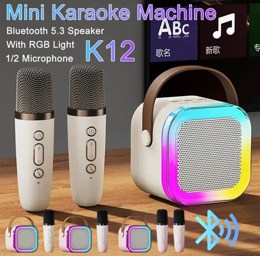 AED36.00 | K12 Karaoke Machine Portable Bluetooth 5.3 PA Speaker System with 1-2 Wireless Microphones Home Family Singing Children's Gifts
https://a.aliexpress.com/_oBWJgGA