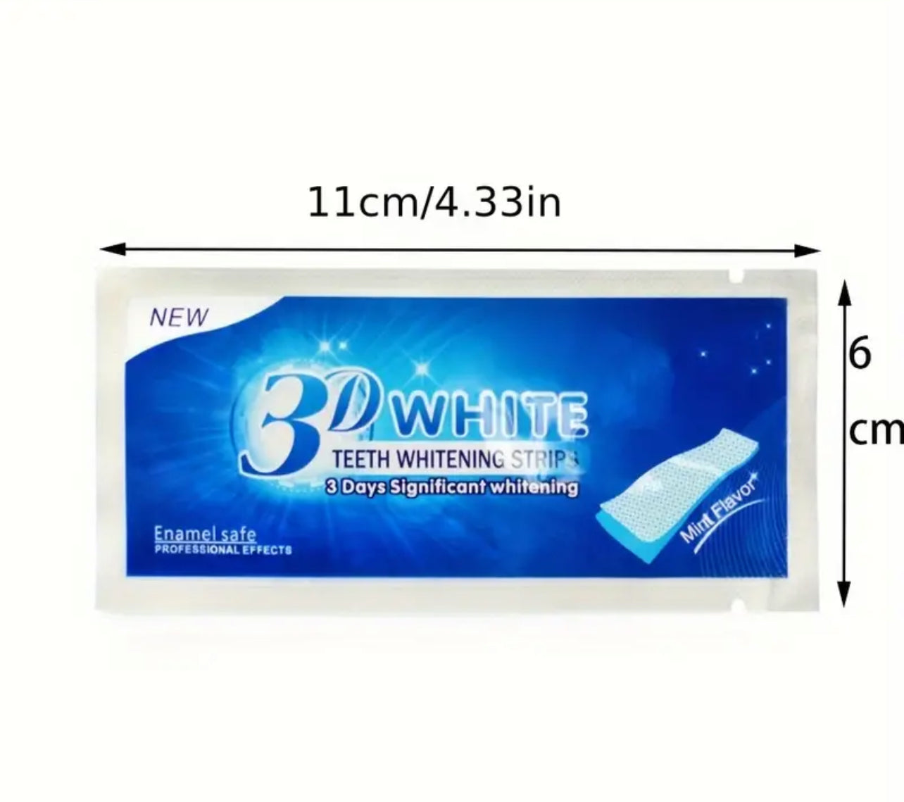 7 Pairs Teeth Whitening Strips - Fragrance-Free, Personal Care Gel For Yellow & Stain Removal