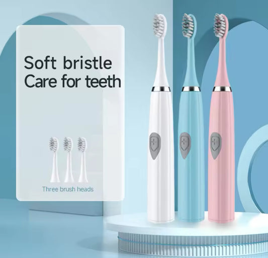 Electric Toothbrush for Adults Soft DuPont Bristle Portable Battery Endurance IPX6 Waterproof Intelligent Effective Oral Care