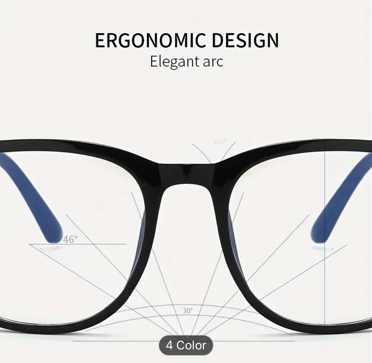 Round Frame PC Glasses For Men & Women - Protect Your Eyes At Work or While Gaming