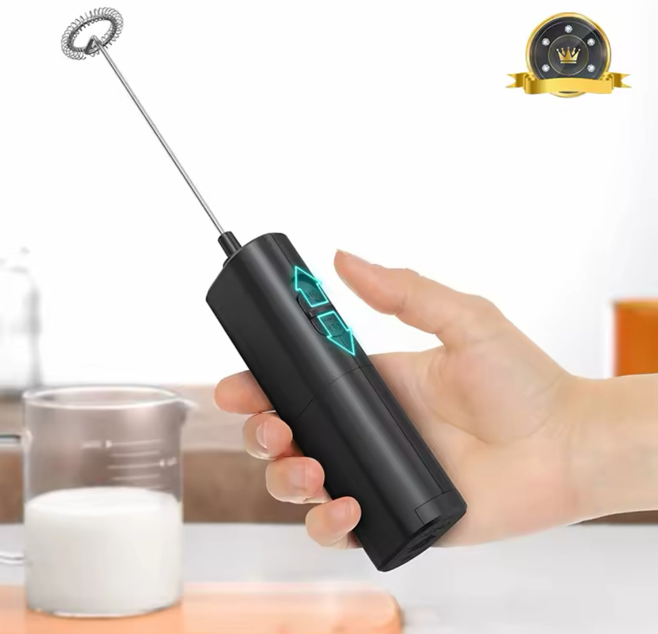 Electric Milk Frother Portable Mini Handheld Fast Foamer Coffee Cappuccino Whisk Mixer Food Blender