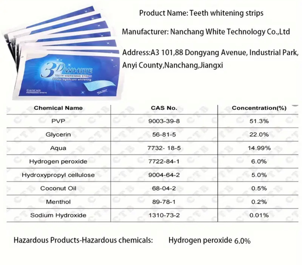 7 Pairs Teeth Whitening Strips - Fragrance-Free, Personal Care Gel For Yellow & Stain Removal